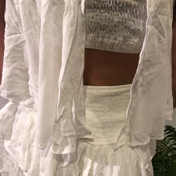 White strapless romper - Picture 2 of 2